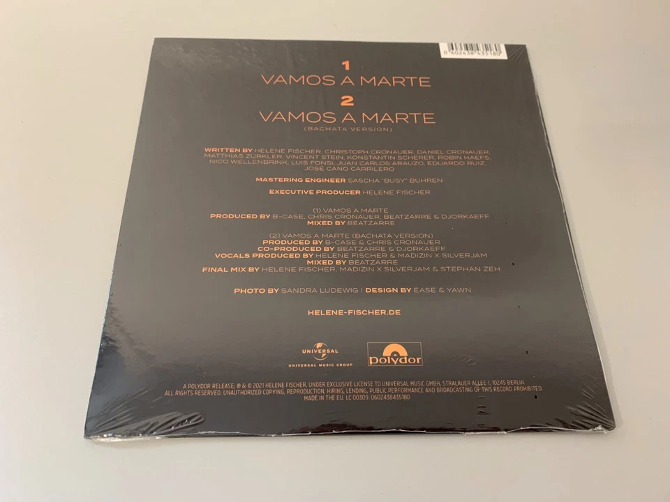Helene Fischer Featuring Luis Fonsi – Vamos - 7" Vinyl Single © 2021 (NEU / NEW) - Bild 2 von 2
