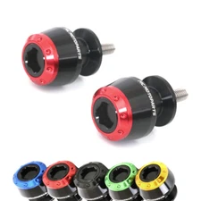 Red ATOM CNC Racing Swingarm Spools M8 For GSX1300R B-King 14 15 16 17 18 19 20