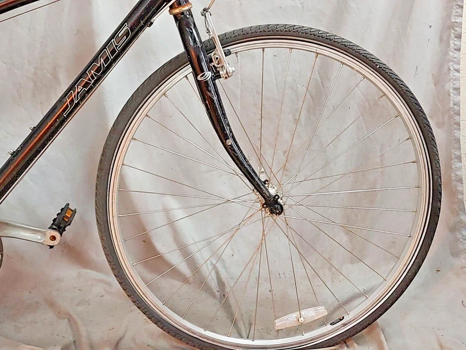 Bicicleta de café híbrida Jamis Citizen 1 Comfort 2000 17" agarre medio de acero freno en V Foto 4 de 4