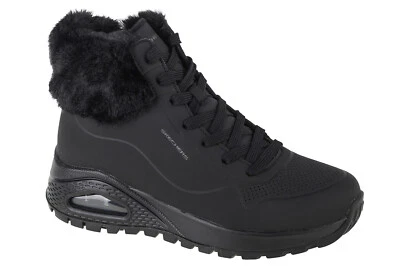 Winterschuhe Damen, Skechers Uno Rugged - Fall Air, Schwarz