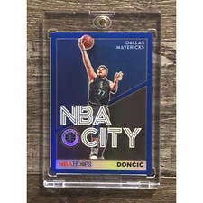 2019 Hopps Premium Stock Luka Doncic NBA City Blue Holo SP #30