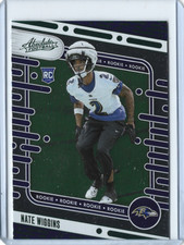 2024 Panini Absolute Nate Wiggins Green Retail Parallel Card 🏈🔥Rookie🔥🏈