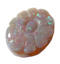 OPAL CABOCHON Carved FLOWER OLD Stock 3.17ct VINTAGE