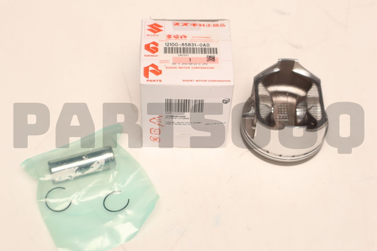 12100658310A0 Genuine Suzuki PISTON SET,STD,MARK 1 12100-65831-0A0