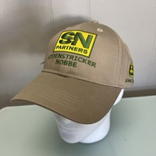 NEW John Deere SN Partners SYDENSTRICKER NOBBE Hat Cap New With Tags Khaki NWT