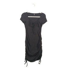SHEIN Bodycon Dress Size 4 Women Ribbed Knit Drawstring Seam Fitted Sexy