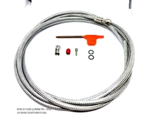 Stainless BRAIDED Hydraulic Hose Line Kit Sram Maven Ultimate Silver Disc Brakes