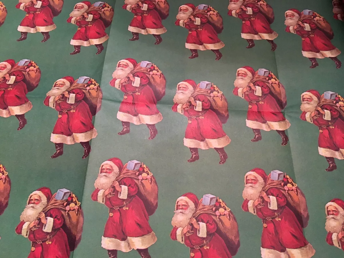 Vintage Pink Christmas Wrapping Paper Christmas Gift Wrap Vintage