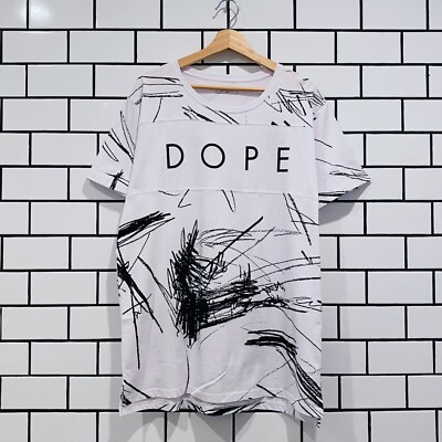 DOPE INSPRIED PANEL TEE WHITE
