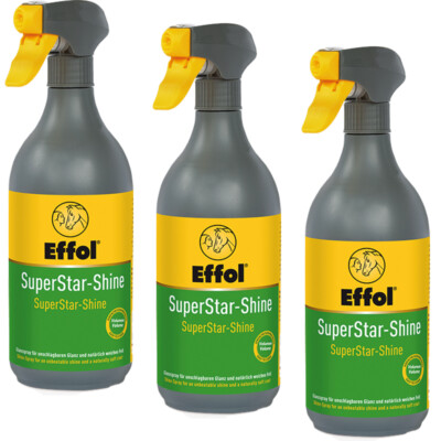 Mähnenspray Pferdepfelege Superstarshine 3 Flaschen Effol a 750ml