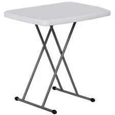 2.5 Foot Plastic Folding Table Adjustable Height Camping Barbecues Picnic Table