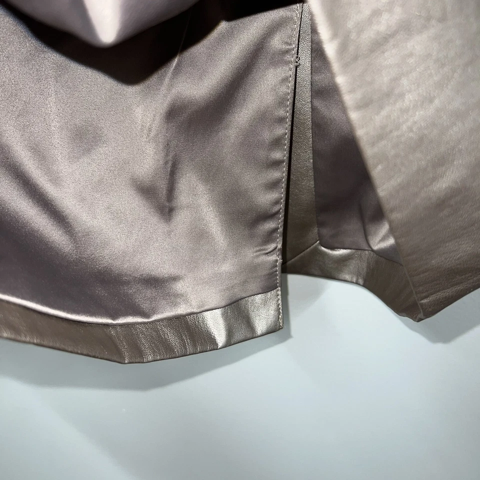 Falda lápiz sintética G.I.L.I Got It Love It talla 4 champán metálica hasta la rodilla Foto 4 de 4