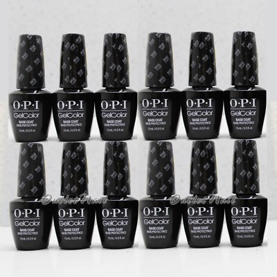 LOT 12 - OPI GelColor BASE COAT GC 010 15mL/0.5oz UV Gel Polish Set Ship in 24H