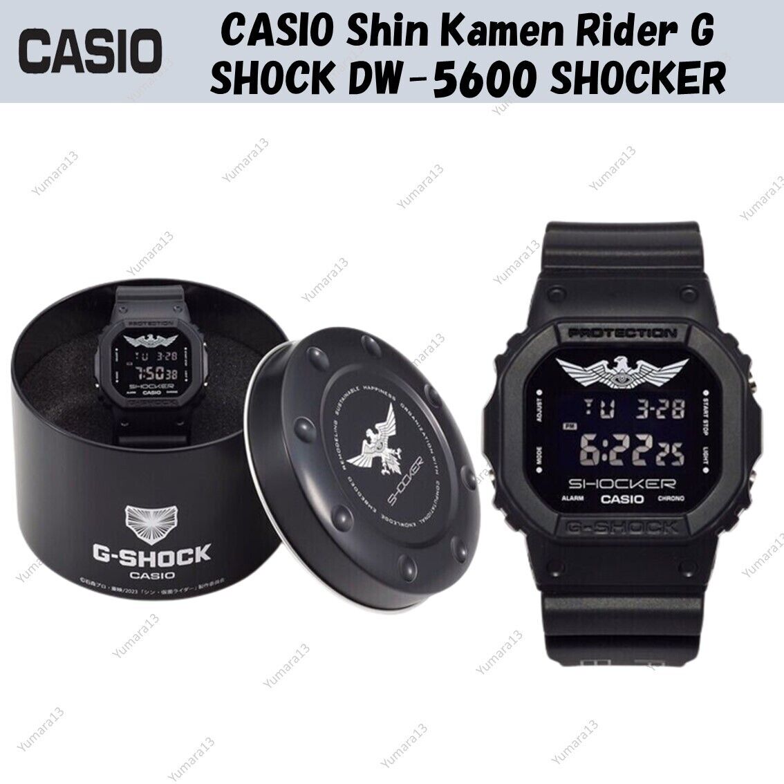 CASIO Shin Kamen Rider G SHOCK DW-5600 SHOCKER Watch New | eBay CASIO Shin Kamen Rider G SHOCK DW-5600 SHOCKER Watch New | eBay
