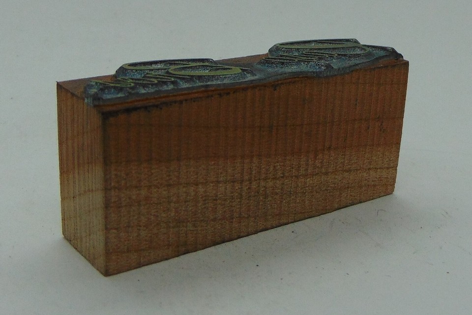 Vintage Printing Letterpress Printers Block Rasp Bros | eBay