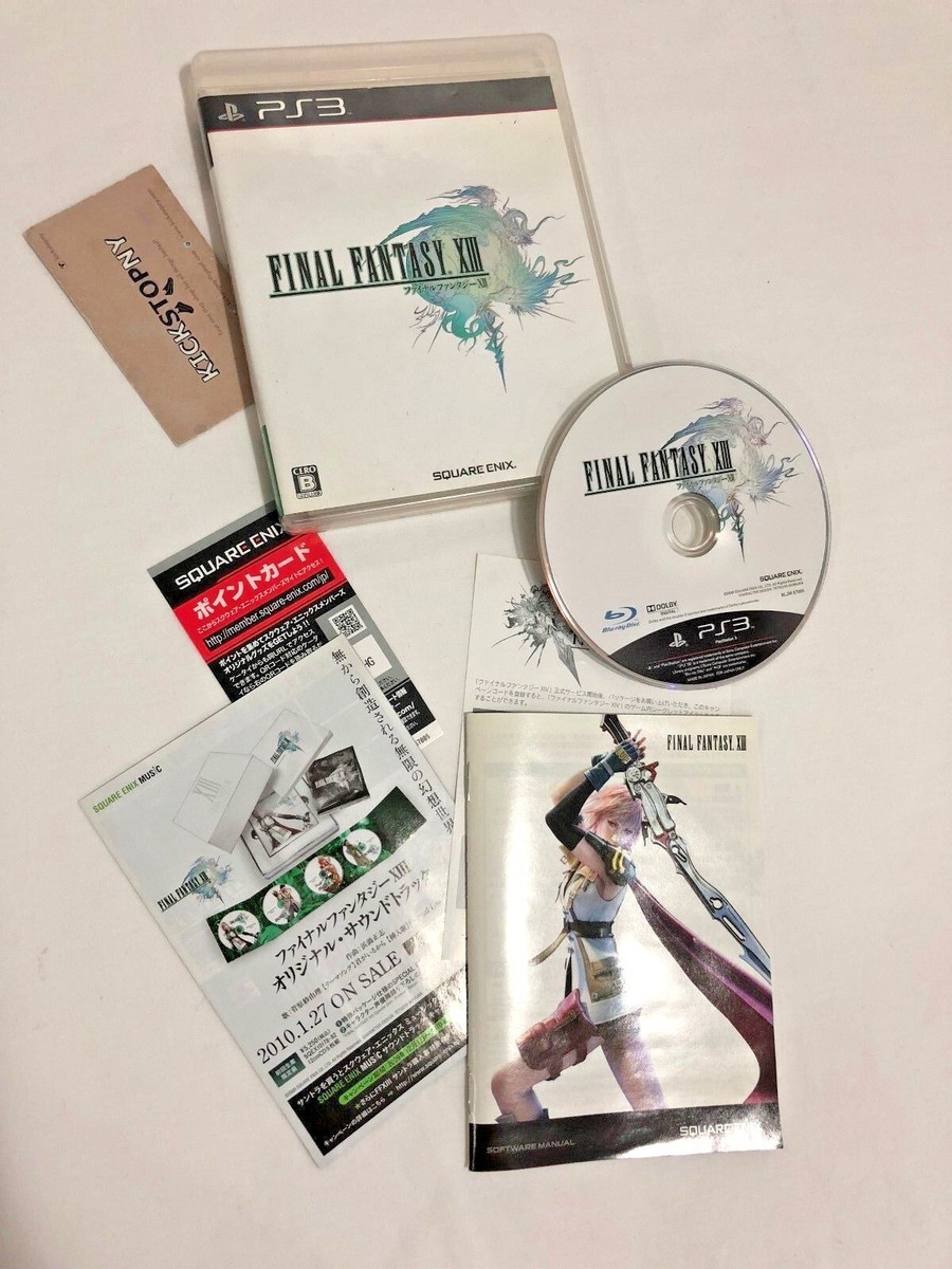 FINAL FANTASY XIII Sony PlayStation 3 PS3 Complete CIB Japan