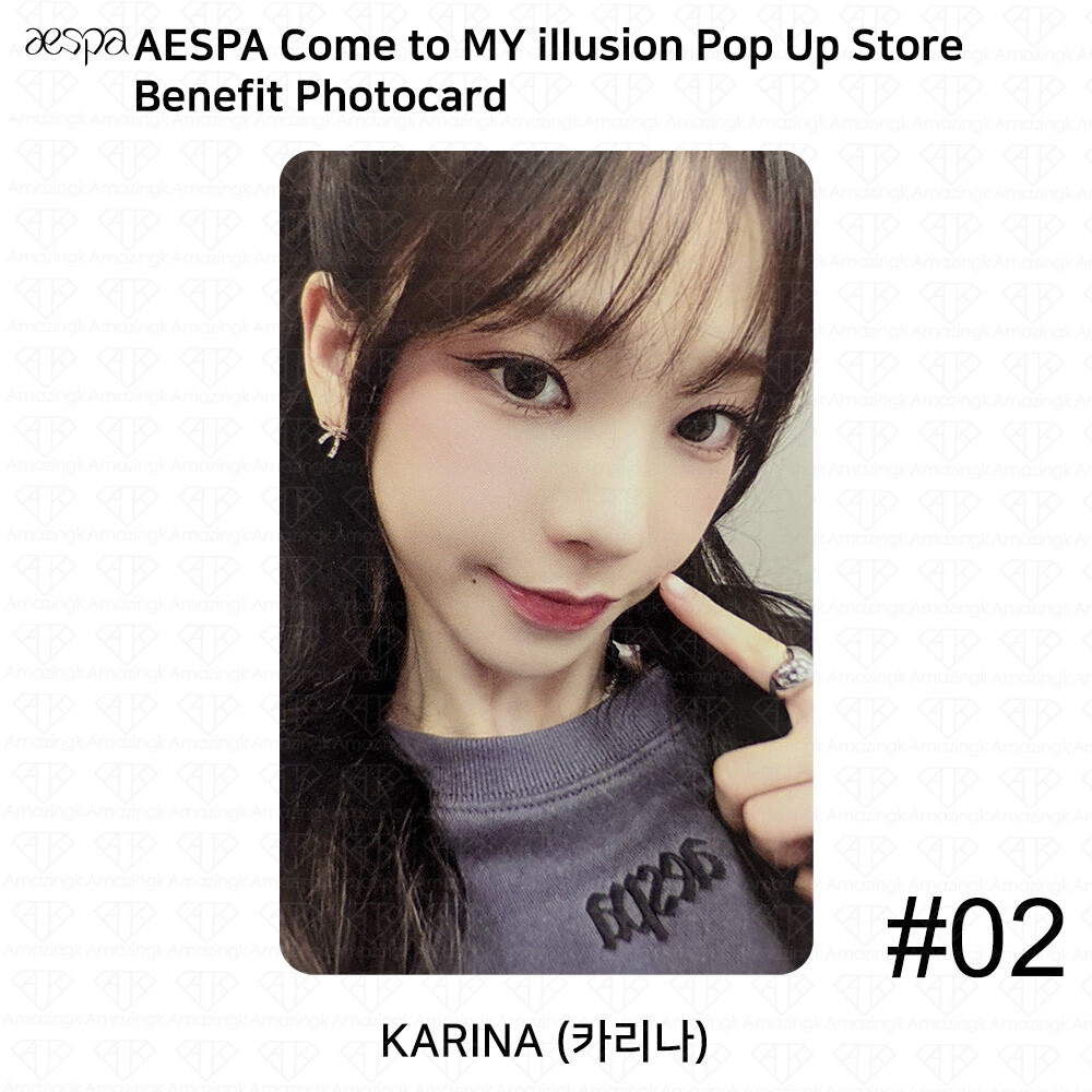 Aespa Come To My illusion Pop Up Store Benefit Photocard