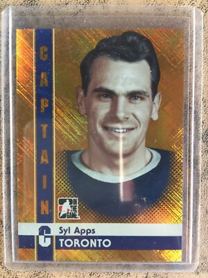 SYL APPS 2011-12 ITG Captain C Series GOLD Parallel #85 Toronto Maple Leafs #/50