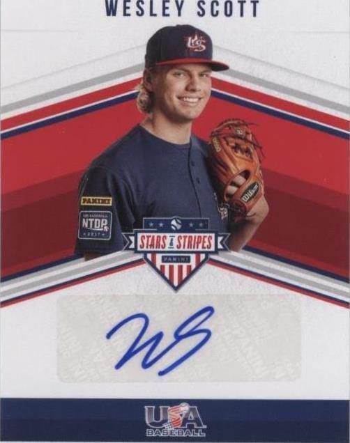 2018 Panini USA Baseball Stars & Stripes - Wesley Scott #SS-WS - 1 of 1