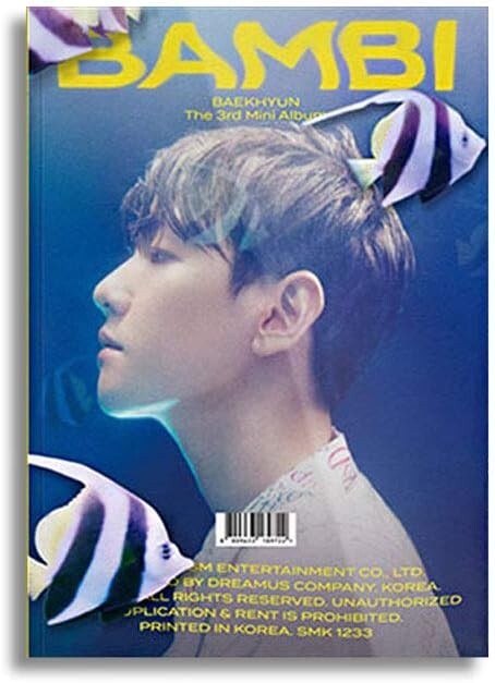 Baekhyun Bambi 3rd Mini Album Photobook Version (Cover A) - Random Cards, Poster