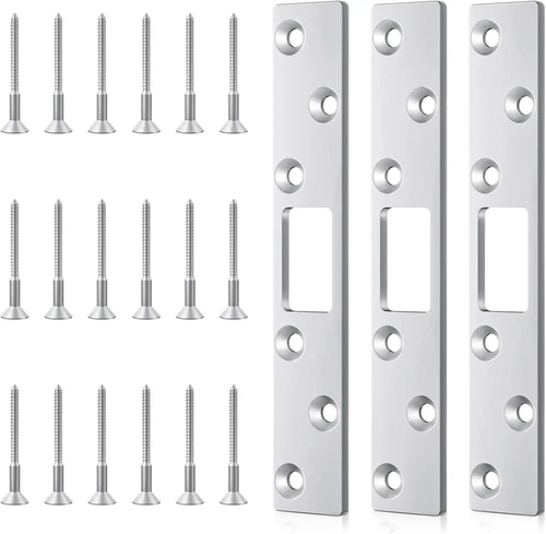 Deadbolt Armor - 6 Inch Extended Strike Plate for Heavy Duty Residential Door - 