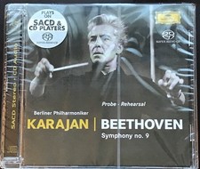 LV. Beethoven SYMPHONY No.9 Probe - Rehearsal KARAJAN Hybrid SACD  SEALED