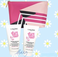 2X Lancome Creme Mousse Confort Cleansing Foam With Rose Extracts 3.4 oz total