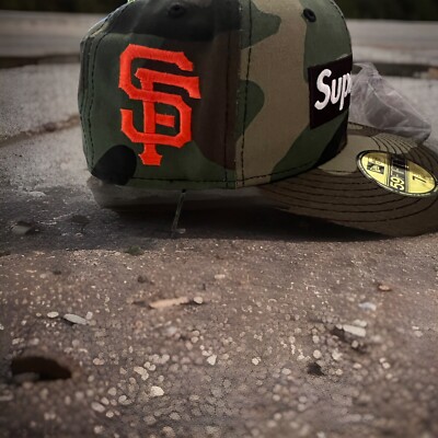 SUPREME MLB SAN FRANCISCO GIANTS BASEBALL BOX LOGO NEW ERA CAP