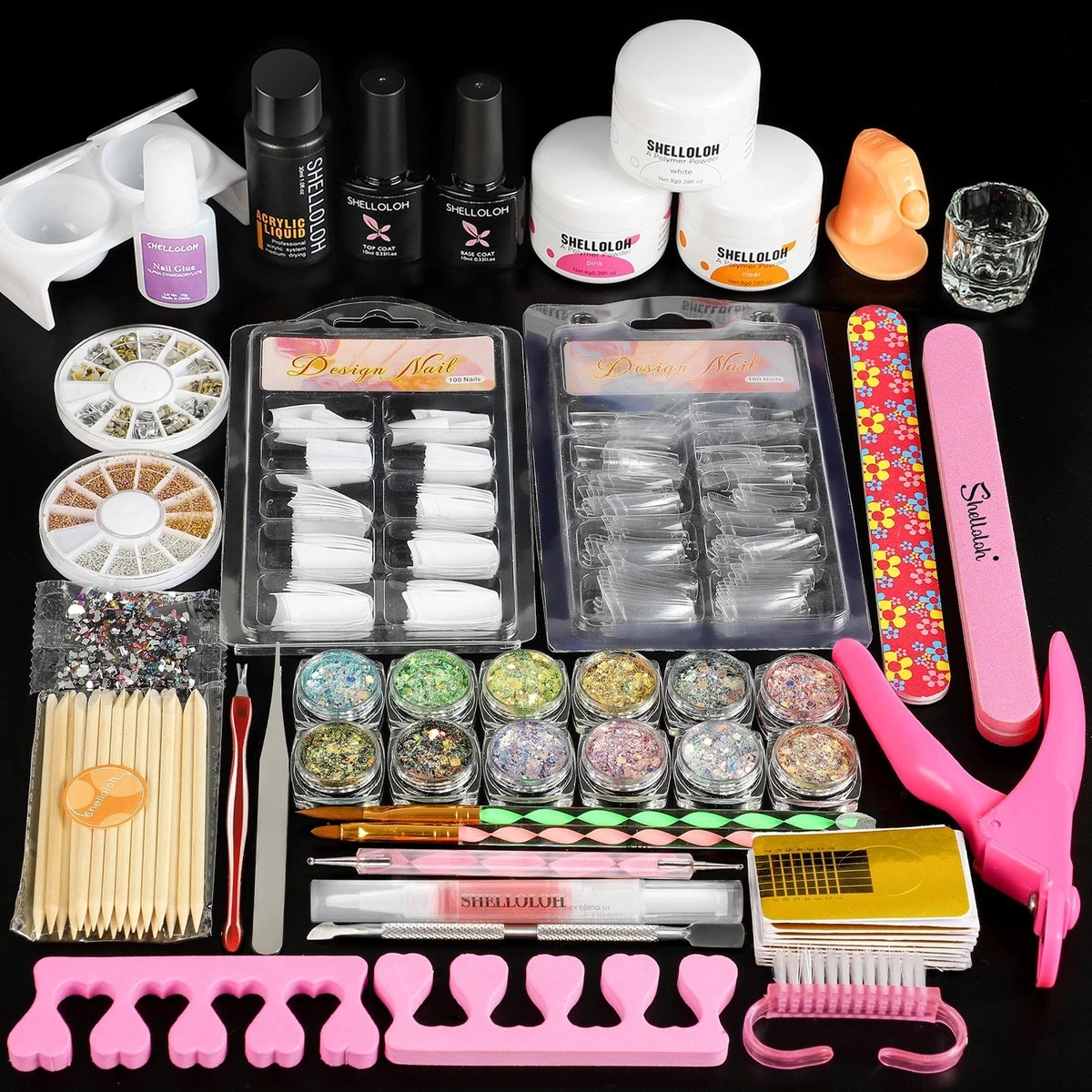 Nail Art Tools Set Acrylic Powder Nail Extension Kit For Manicure