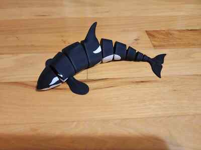 Articulated Orca Whale | 3D Printed | Sea Creatures | Fidget | Cute Gift
