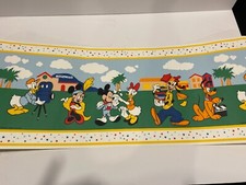 NOS Vintage Walt Disney Wallpaper Border Hollywood Movie Mickey Minnie