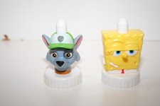 Good 2 Grow Juice Topper Paw Patrol Rocky Top  Nickelodeon SpongeBob Brand New.