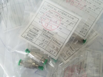Fiber Optic Attenuator Single Mode 3 dB FC APC Type OT-ATP-FC-APC-3-C  Ceramic