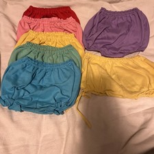 Vintage Carter s Diaper Cover Cotton NOT PLASTIC Baby Bloomers 18M Lot Of 7