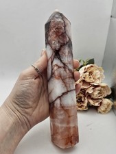 X Large High quality Fire quartz hematoid Crystal Tower Ground