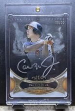 2014 Topps Tier One - Autographs Cal Ripken Clear Acetate 6/10 Silver Ink