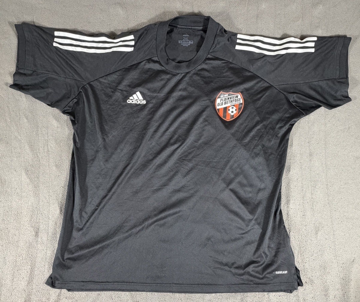 Adidas Soccer Jersey Men 2XL Black AEROREADY Club Team Shirt
