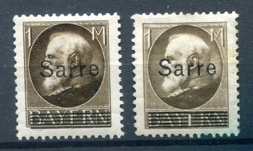 Saar 27A+B Both Colors * MH 50EUR (77618