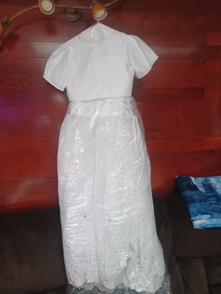 Vestido de Dama de honor Novia Romántico para Niñas 1ª Comunión talla 14 Foto 4 de 4
