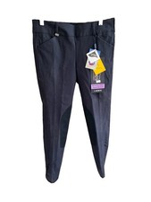 Shires Black Berkeley  Breeches Sz 28R Ladies NWT Wide Waist Few Stains