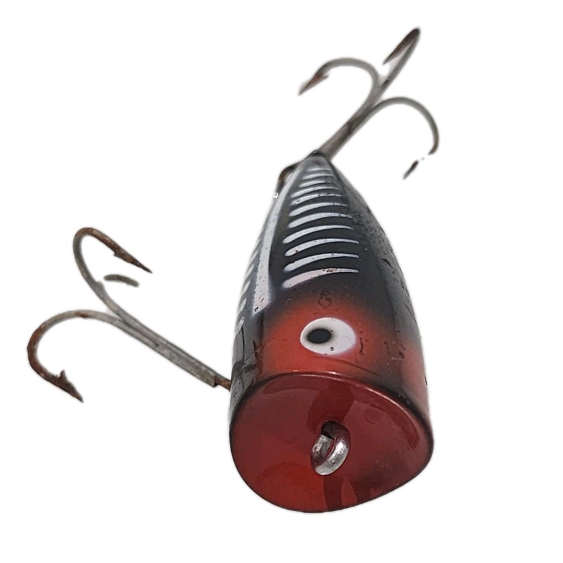 Vintage Heddon Chugger Spook 9542 XBW Black Shore Minnow Topwater