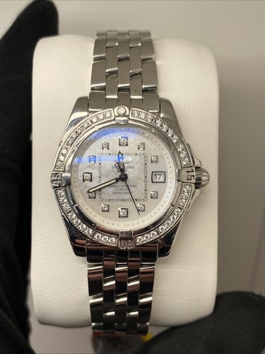 Breitling Cockpit A71356 Diamond Bezel + Box And Papers