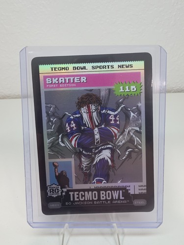 Bo Jackson Battle Arena Tecmo Bowl Sports News SKATTER (Cam Skattebo) Foil (RC)