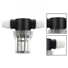 2 St&uuml;ck f&uuml;r Wasserpumpe Siebfilter mit klarem PVC-Geh&auml;use und SS-Gittersieb