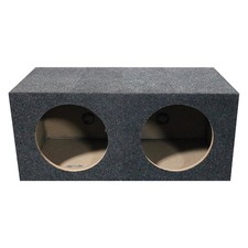 DUAL 15" SEALED HEAVY-DUTY  " MDF SUBWOOFER ENCLOSURE SPEAKER BOX w/  " MDF FACE