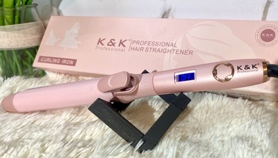 K&K  1.25 Inch Curling Iron- Create Perfect Curls. Instant Heat-up!