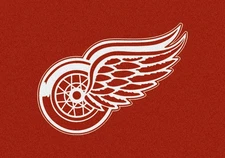 5x8 Milliken Detroit Redwings Sports NHL Spirit Area Rug - Approx 5'4"x7'8"