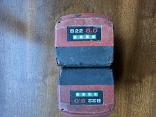 2  Hilti CPC B22 8.0Ah  Li-Ion Cordless Tool Batteries