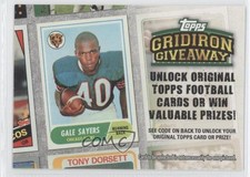2010 Topps Redemption Gridiron Giveaway Gale Sayers #GG-4 HOF 0c4