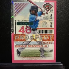 2024 Panini Prospect Edition Enrique Bradfield Jr 70/79 Pink Rookie Baltimore 